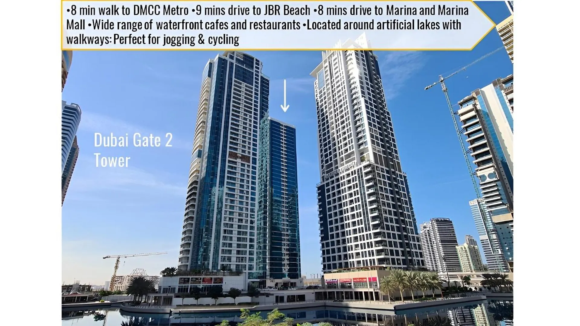 2-Bedroom Apartmentjlt City View, 8 Min To Metro Dubai